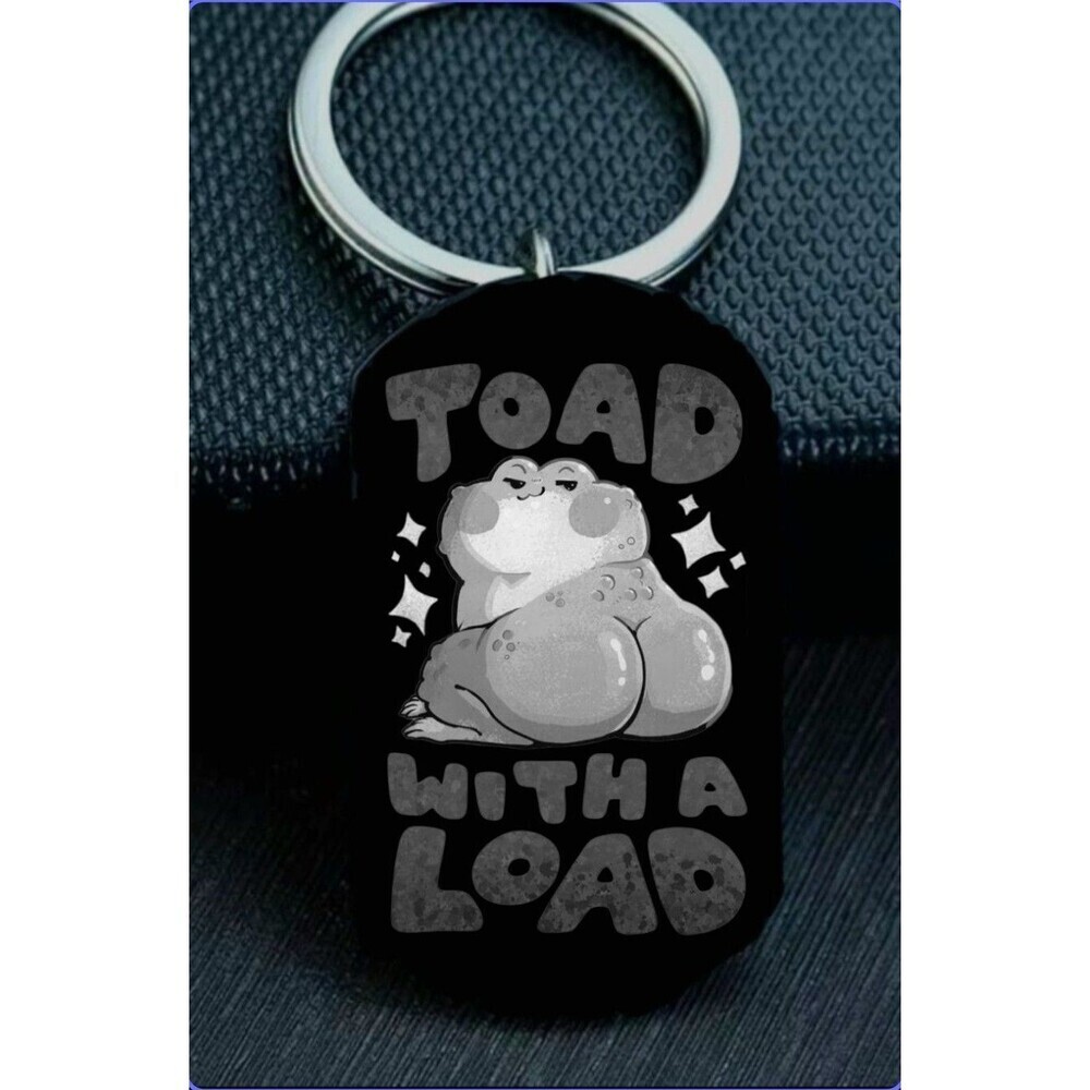 Hot Sexy Toad Load Funny Art Stainless Keychain Animal
